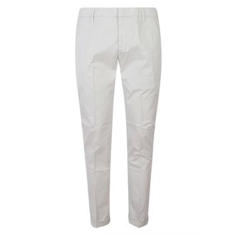 Dondup Gaubert Slim-fit Trousers - male - Dondup - Chinos - White - W31 - Trousers