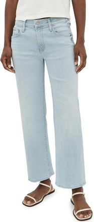 Mother Womens The Mid Rise Rambler Zip Ankle Jeans, Pretty Please