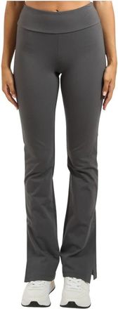 Emporio Armani Grijze Casual Broek - Dames - Wijde Broeken - Grijs - L - Broeken