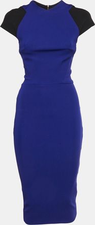 Victoria Beckham Blue Jersey Knit Sheath Dress