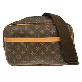 Louis Vuitton Vintage, unisex, Bruin, ONE Size, Pre-owned Canvas Cross Body Bag