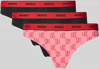HUGO BOSS String aus Baumwoll-Mix im 3er-Pack in Pink, Gr&ouml;&szlig;e XL