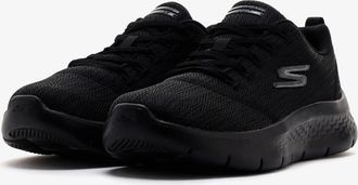 Skechers Womens Skechers Go Walk Flex-Striking Look -BBK Black Shoes HTAT310
