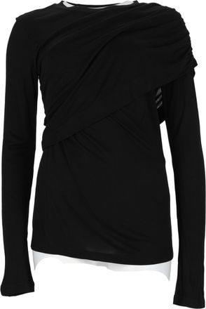 Isabel Marant Dressi Asymmetrical Draped Viscose Top