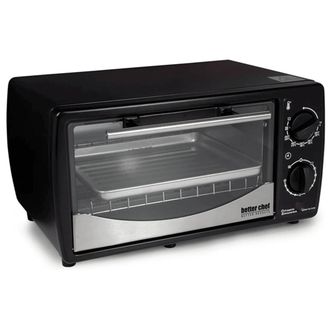 Better Chef Better Chef 9L Toaster Oven Broiler with Slide-Out Rack and Bake Tray