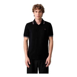 Fred Perry Tops, Heren, Zwart, M, Polo Shirts