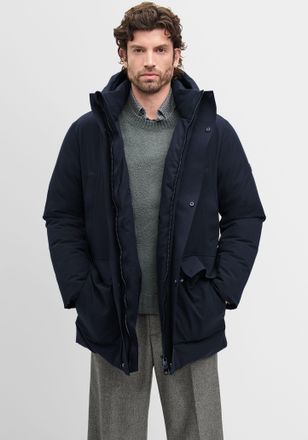 Cinque Wintermantel CINQUE CIRESISTOR, Herren, Gr. XXL, blau (dunkelblau), Web, Obermaterial: 100% Polyester, unifarben, slim fit h&uuml;ftbedeckend, hoch geschlo