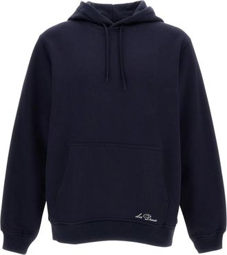 Les Deux Hoodies - Heren - Hoodies - Blauw - S - Katoen - Hoodies & sweatvesten