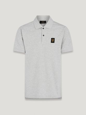 Belstaff Belstaff Polo para hombre Piqué de algodón Gris mezcla S