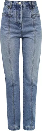 Jacquemus The straight de-N&icirc;mes Jeans - Dames - Regular Fit Jeans - Blauw - W27 - Katoen - Jeans