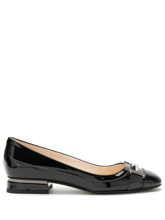 Tod's 25mm Gomma pumps - women - Calf Leather/Leather/Rubber - 37 - Black