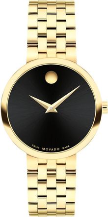 Movado Museum Classic Bracelet Watch, 29.5mm in Black at Nordstrom