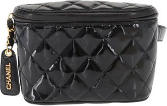 Chanel Pre-owned Vintage Heuptas - Dames - Vintage Heuptassen - Zwart - ONE Size - Leer - Vintage
