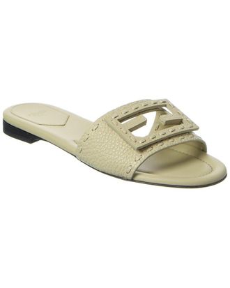 Fendi Fendi Ff Baguette Leather Sandal