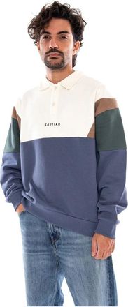 Kaotiko Crew Polo Harry - Heren - Sweatshirts - Veelkleurig - S - Katoen - Hoodies & sweatvesten