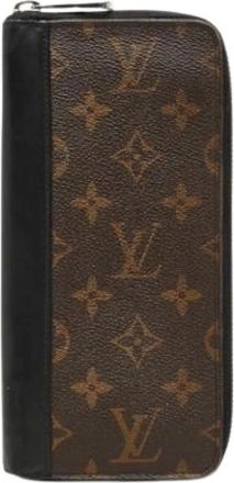 Louis Vuitton Pre-owned Portemonnee / Muntencase - Dames - Vintage Accessoires - Bruin - ONE Size - Leer - Vintage