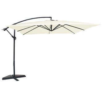 Concept Usine Sombrilla crudo desplazada cuadrada 3 x 3 m