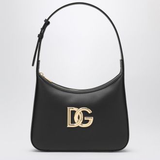 Dolce & Gabbana Dolce&Gabbana 3,5 Umh&auml;ngetasche aus schwarzem Leder