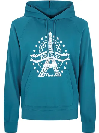 Kenzo Sweatshirt Classic Hoodie Eiffel Tower Design