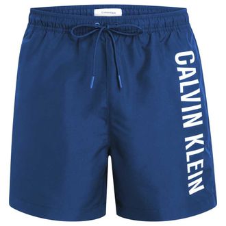 Calvin Klein Mens Medium Drawstring Swim Shorts, Blue (Patch of Blue), XL
