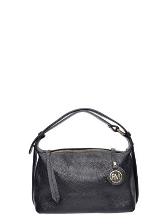 Roberta M Zwart Rundleer Tas