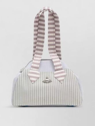 Vivienne Westwood archive medium cotton striped tote bag