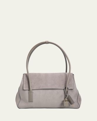 Tom Ford Eclipse Medium Suede & Leather Shoulder Bag