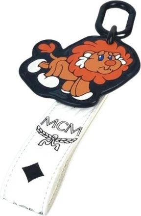 MCM Pre-owned Keyring - unisex - Vintage Accessoires - Wit - ONE Size - Leer - Vintage
