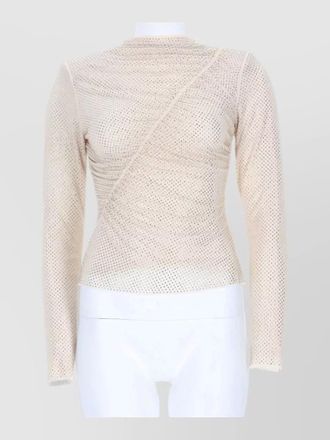 Self Portrait crystal mesh jacket fitted silhouette
