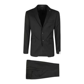 Tagliatore Napoli Suit - male - Tagliatore - Single Breasted Suits - Black - XL - Suits