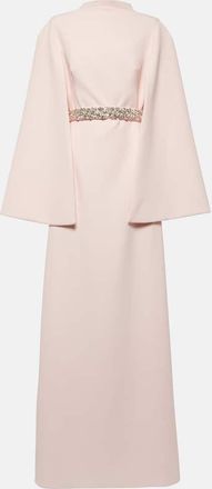 SAFiYAA Harper embellished caped gown