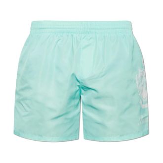 Balmain Beachwear, male, Green, Size: XS Swim shorts