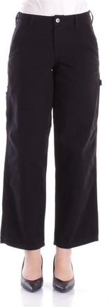 Dickies Broeken, Dames, Zwart, W27, Katoen, Broek van katoen met ritssluiting