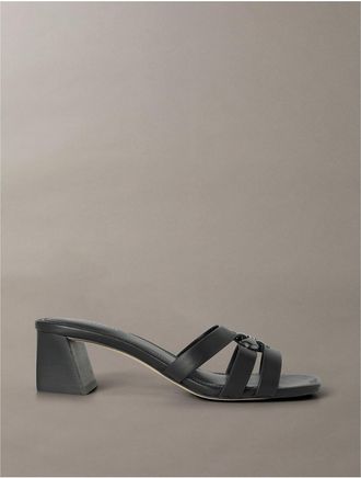 Calvin Klein Womens Womens Adelaide Heel Sandal - Black - 6.5