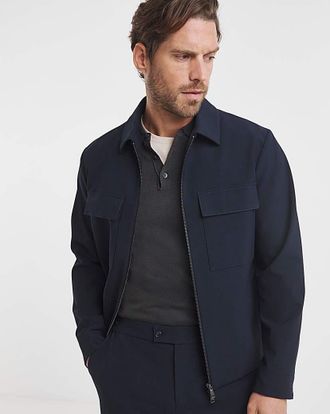 Jacamo Tailored Zip Through Harrington Jacket