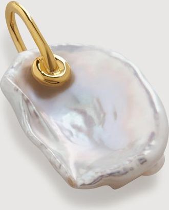 Monica Vinader Gold One of a Kind Medium Keshi Pearl Pendant Charm Pearl