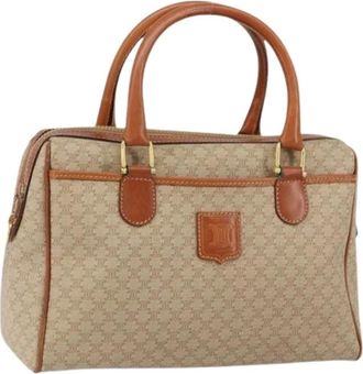 Celine Pre-owned Handbags, female, Beige, Size: ONE SIZE Pre-owned Canvas Handbag