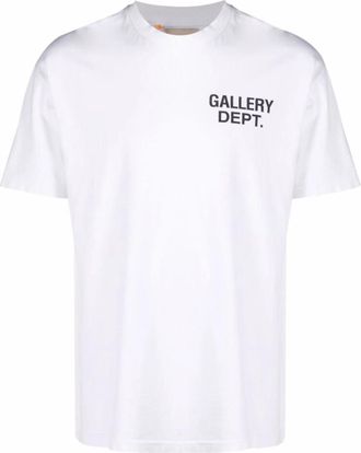 Gallery Dept. Mens Souvenir Logo T-Shirt - White Cotton - Size Medium