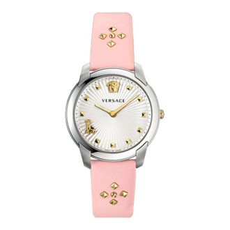 Versace Audrey V Horloge - Dames - Horloges - Grijs - ONE Size - Leer - Accessoires