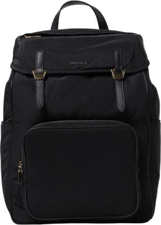 Coccinelle Campus Puffy Medium Nylon Rugzak - Dames - Rugzakken - Zwart - ONE Size - Nylon - Tassen