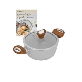 KASANOVA Casseruola 20 cm antiaderente ceramico New Ceramic grigio