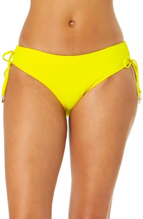 Anne Cole Womens Live In Color Solid Side Tie Swim Bottom in Lemon at Nordstrom, Size X-Small