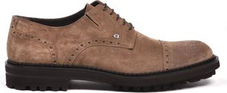 Baldinini Zapato de Ante con Cordones - Shoes - Hombre - Marr&oacute;n - 41 1/2 EU