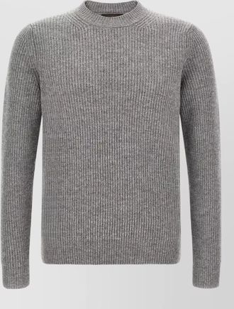 Zanone virgin wool ribbed crew-neck jumper