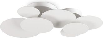 Ideal Lux Ideal Lux - Cloud Plaf&oacute;n Decorativo Circles Blanco 74cm 3000k