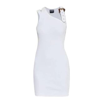 Versace Jeans Couture Jurken Wit - Dames - Korte kleedjes - Wit - S - Kleedjes