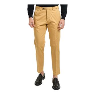 Michael Coal Dames, Broeken, Beige, Maat: XL Katoen