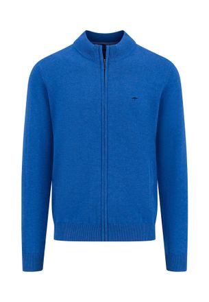 Fynch-Hatton Stand-Up Superfine Cardigan L Blue