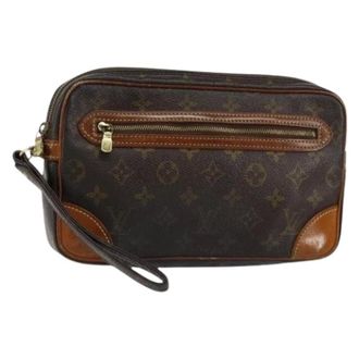 Louis Vuitton Clutch Vintage in Tela Pre-owned - - Pre-owned - Donna - Marrone - ONE SIZE