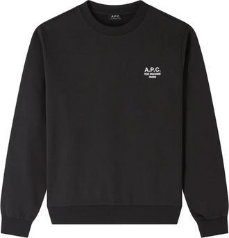 A.P.C. Standard Rue Madame Sweatshirt - Heren - Sweatshirts - Zwart - S - Katoen - Hoodies & sweatvesten
